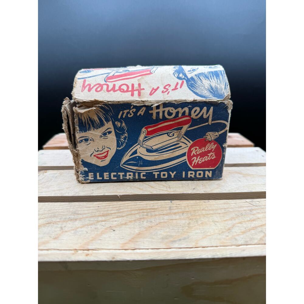 Vintage Honey Electric Toy Iron Mid-20th Century Children's Toy